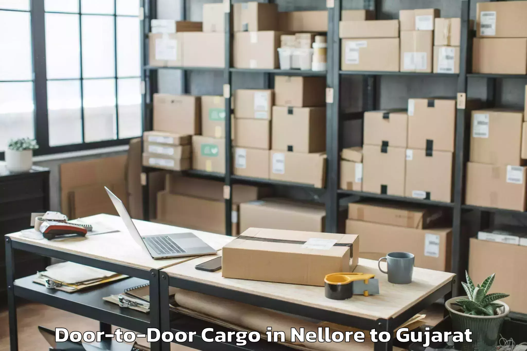 Book Your Nellore to Kadodara Door To Door Cargo Today